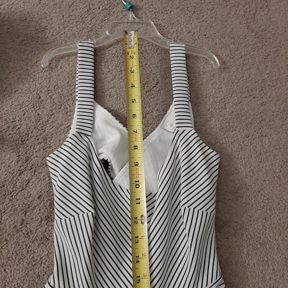 Anthropologie Striped Cross Back Dress - Picture 12 of 14
